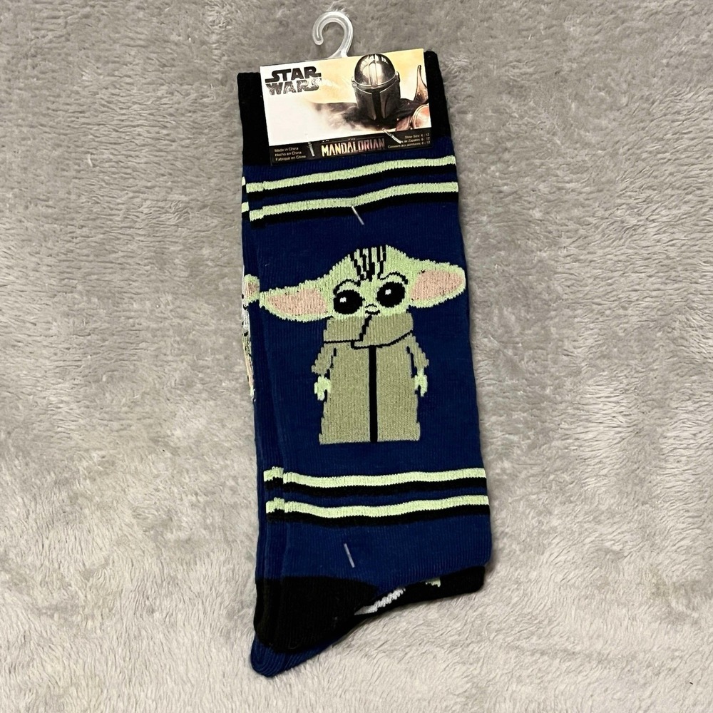 Star Wars The Mandalorian Socks (Shoe) Size 6-12 Disney Size 10-13 Adults